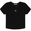 imageCalvin Klein Girls Short Sleeve Babydoll TShirt Soft ampamp ComfortableBlack Square Neck