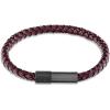 imageCalvin Klein Industrial Facets Jewelry Collection for Men  Leather Braided Bracelet with Adjustable Magnetic Closure  Premium Fashion Jewelry Accessory  Gift for HimBlackCherrywood