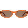 imageCalvin Klein Jeans Womens Sunglasses CKJ25618S  Transparent Orange with Solid Brown Lens