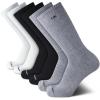 imageCalvin Klein Mens Dress Crew NonBinding Cotton Socks 6PackGrey Assorted