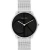 imageCalvin Klein Womens CK Iconic  35mm 2H Quartz Watch  Stainless Steel Mesh Bracelet  Water Resistance 30 Meters  Premium Fashion Timepiece for Everyday Style  Gift for HerSilverBlack Grid