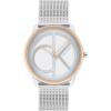 imageCalvin Klein Womens CK Iconic  35mm 2H Quartz Watch  Stainless Steel Mesh Bracelet  Water Resistance 30 Meters  Premium Fashion Timepiece for Everyday Style  Gift for HerTwo Tone Mesh