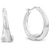 imageCalvin Klein Womens Jewelry  CK Spiral Hoop Earrings  Stainless Steel  Fashion Accessory for Everyday Wear  Gift for HerSilverMedium