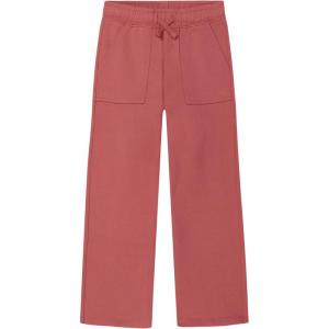 imageCalvin Klein Girls Pullon Cozy Wide Leg Lounge PantFrench Terry Mauvewood