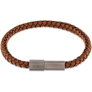 imageCalvin Klein Industrial Facets Jewelry Collection for Men  Leather Braided Bracelet with Adjustable Magnetic Closure  Premium Fashion Jewelry Accessory  Gift for HimGunmetalBrown