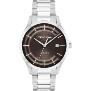 imageCalvin Klein Mens CK Iconic  40mm 3H Automatic Watch  Stainless Steel Bracelet  Water Resistance 30 Meters  SelfWinding Mechanical Movement  Luxury Timepiece  Gift for HimSilver