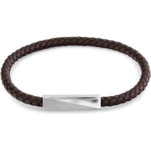 imageCalvin Klein Mens Jewelry  Iconic ID Black Leather Bracelet  Modern Elegance  Premium Fashion for Everyday Wear  Gift for HimChocolate
