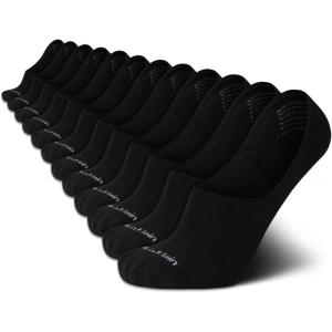 imageCalvin Klein Mens Liner Socks  12 Pack Cushioned NonSlip No Show Sneaker Loafer  Ultra Low Cut Socks for Men 712Black Texture