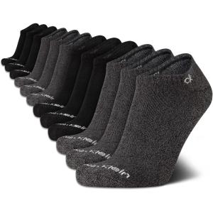 imageCalvin Klein Mens Liner Socks  12 Pack Cushioned NonSlip No Show Sneaker Loafer  Ultra Low Cut Socks for Men 712BlackGrey Solid