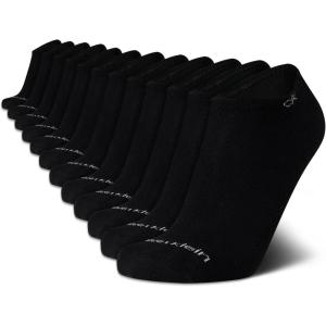 imageCalvin Klein Mens Liner Socks  12 Pack Cushioned NonSlip No Show Sneaker Loafer  Ultra Low Cut Socks for Men 712Pure Black