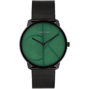 imageCalvin Klein Womens CK Iconic  35mm 2H Quartz Watch  Stainless Steel Mesh Bracelet  Water Resistance 30 Meters  Premium Fashion Timepiece for Everyday Style  Gift for HerBlackGreen