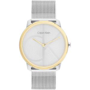 imageCalvin Klein Womens CK Iconic  35mm 2H Quartz Watch  Stainless Steel Mesh Bracelet  Water Resistance 30 Meters  Premium Fashion Timepiece for Everyday Style  Gift for HerSilver Gold Mesh