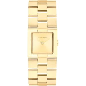 imageCalvin Klein Womens CK Meridian  22mm 2H Quartz Slim Watch  Stainless Steel Bracelet  Minimalistic Stylish Timepiece  Premium Fashion  Gift for HerGold Plated