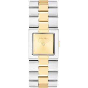 imageCalvin Klein Womens CK Meridian  22mm 2H Quartz Slim Watch  Stainless Steel Bracelet  Minimalistic Stylish Timepiece  Premium Fashion  Gift for HerTwo Tone