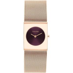 imageCalvin Klein Womens CK Pulse Stainless Steel Watch  21mm Geometric Case Mesh Bracelet Petite Iconic Style  Gift for HerRose Gold