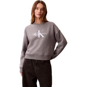 imageCalvin Klein Womens Monogram Logo CrewneckGrey Heather