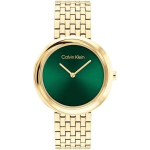 imageCalvin Klein Womens Twisted Bezel  34mm 2H Quartz Watch  Stainless Steel Bracelet  Water Resistance 30 Meters  Minimalistic Style  Premium Fashion  Gift for HerGreen