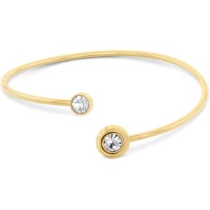 imageCalvin Klein Womens Twisted Bezel Solitaire Bracelet Stainless Steel Elegant Curved Design  Contemporary Fashion for Everyday Wear  Gift for HerGold plated