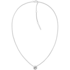 imageCalvin Klein Womens Twisted Bezel Solitaire Pendant Necklace Stainless Steel with Elegant Curved and Twisted Design  Accessory for any Occasion  Gift for HerSilver