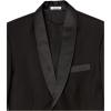 imageCalvin Klein Boys 2Piece Formal Tuxedo Suit Set Includes Jacket ampamp Dress Pants Satin Trim Detailing ampamp Functional PocketsBlack