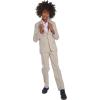 imageCalvin Klein Boys Blazer Suit Jacket 2Button Single Breasted Closure Buttoned Cuffs ampamp Front Flap PocketsBirch