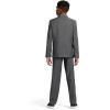 imageCalvin Klein Boys Blazer Suit Jacket 2Button Single Breasted Closure Buttoned Cuffs ampamp Front Flap PocketsGrey Windowpane