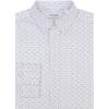 imageCalvin Klein Boys Long Sleeve Patterned Dress Shirt ButtonDown Style with Cuffs ampamp Shirttail HemBlue Glyph Print