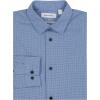 imageCalvin Klein Boys Long Sleeve Patterned Dress Shirt ButtonDown Style with Cuffs ampamp Shirttail HemDark Blue