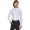 imageCalvin Klein Boys Long Sleeve Patterned Dress Shirt ButtonDown Style with Cuffs ampamp Shirttail HemLogo White