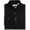 imageCalvin Klein Boys Long Sleeve Sateen Dress Shirt ButtonDown Style with Cuffs ampamp Shirttail HemBlack