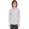 imageCalvin Klein Boys Long Sleeve Sateen Dress Shirt ButtonDown Style with Cuffs ampamp Shirttail HemGrey