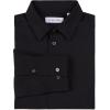 imageCalvin Klein Boys Long Sleeve Slim Fit Dress Shirt ButtonDown Style with Cuffs ampamp Shirttail HemBlack