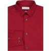 imageCalvin Klein Boys Long Sleeve Slim Fit Dress Shirt ButtonDown Style with Cuffs ampamp Shirttail HemRed
