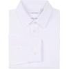 imageCalvin Klein Boys Long Sleeve Slim Fit Dress Shirt ButtonDown Style with Cuffs ampamp Shirttail HemWhite