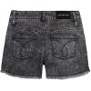 imageCalvin Klein Girls Boyfriend Fit Stretch Denim Jean ShortsAcid BlackCut Off