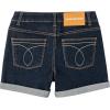 imageCalvin Klein Girls Boyfriend Fit Stretch Denim Jean ShortsDark RinseCuff