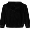 imageCalvin Klein Girls Long Sleeve Popover Cozy Hoodie SweatshirtRib Velour Black