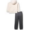 imageCalvin Klein boys 2 Pc Hooded Jogger SetSilver BirchStealth Heather
