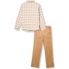 imageCalvin Klein boys 2 Pc Woven Woven Pant SetPlaidTigers Eye