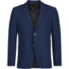 imageCalvin Klein Boys Blazer Suit Jacket 2Button Single Breasted Closure Buttoned Cuffs ampamp Front Flap PocketsBank Blue Perfomance