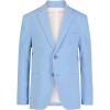 imageCalvin Klein Boys Blazer Suit Jacket 2Button Single Breasted Closure Buttoned Cuffs ampamp Front Flap PocketsBel Air Blue Performance