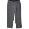 imageCalvin Klein Boys FlatFront BiStretch Dress Pant Straight Leg Fit Belt Loops ampamp Front PocketsGrey Heather