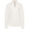 imageCalvin Klein Boys Half Zip Pullover Sweater Ribbed Neckline ampamp Logo DetailingCrisp Linen
