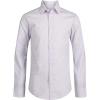 imageCalvin Klein Boys Long Sleeve Patterned Dress Shirt ButtonDown Style with Cuffs ampamp Shirttail HemPurple