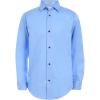 imageCalvin Klein Boys Long Sleeve Sateen Dress Shirt ButtonDown Style with Cuffs ampamp Shirttail HemLight Blue