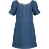 imageCalvin Klein Girls Short Sleeve Lightweight Chambray Denim Shirt DressMedium ChambraySquare Neck