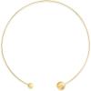 imageCalvin Klein Womens Sculptural Bubbles Choker Necklace Stainless Steel  Contemporary Fashion for Everyday Wear  Gift for HerGold Plated