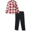 imageCalvin Klein boys 2 Pc Woven Woven Pant SetPlaidBlack