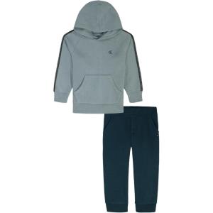 imageCalvin Klein Boys 2 Pc Hooded Jogger SetLeadReflecting Pond