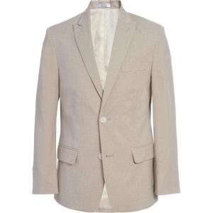 imageCalvin Klein Boys Blazer Suit Jacket 2Button Single Breasted Closure Buttoned Cuffs ampamp Front Flap PocketsBirch